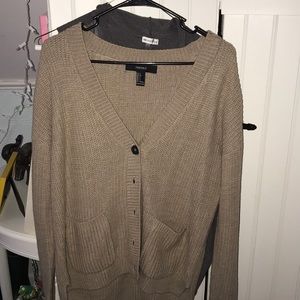 Tan/brown cardigan with buttons!